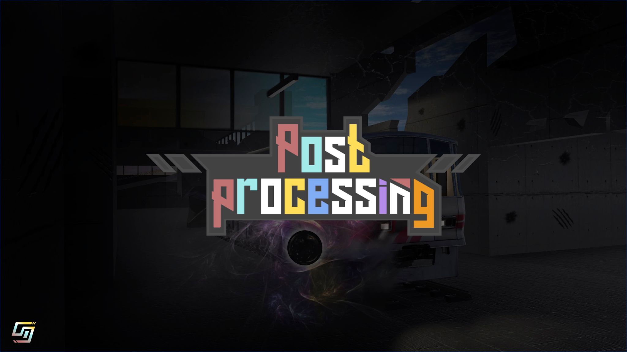 Unity postprocessing game scene screenshot