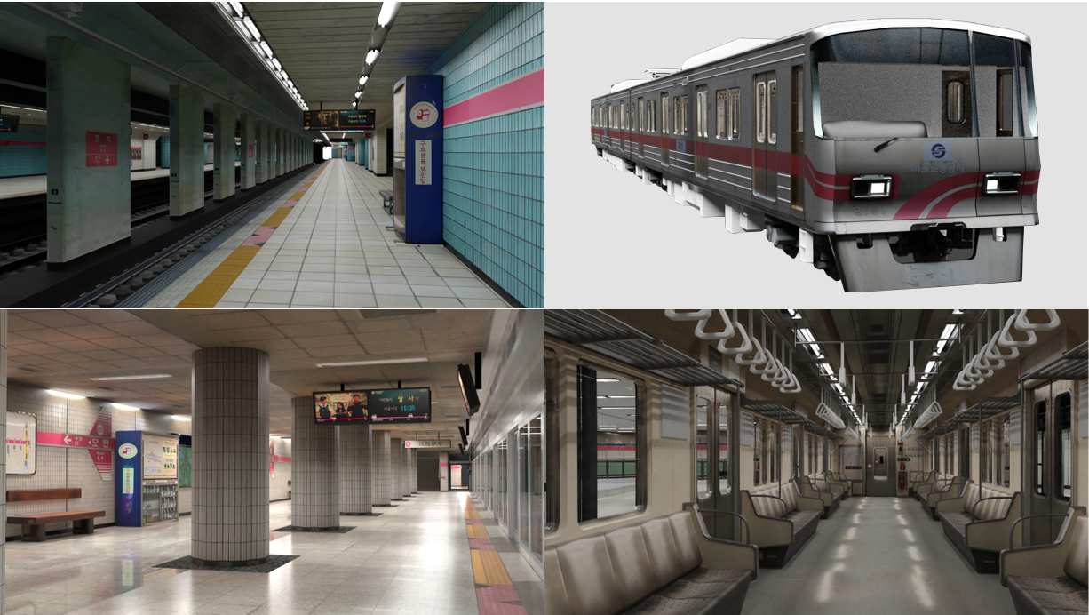 Seoul Subway Line 8 Unity implementation screenshot